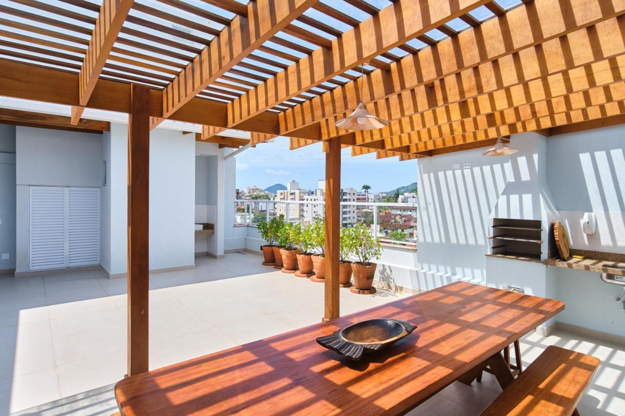 Orla Ubatuba 300 Metros - Ar Condicionado, Varanda Gourmet 外观 照片