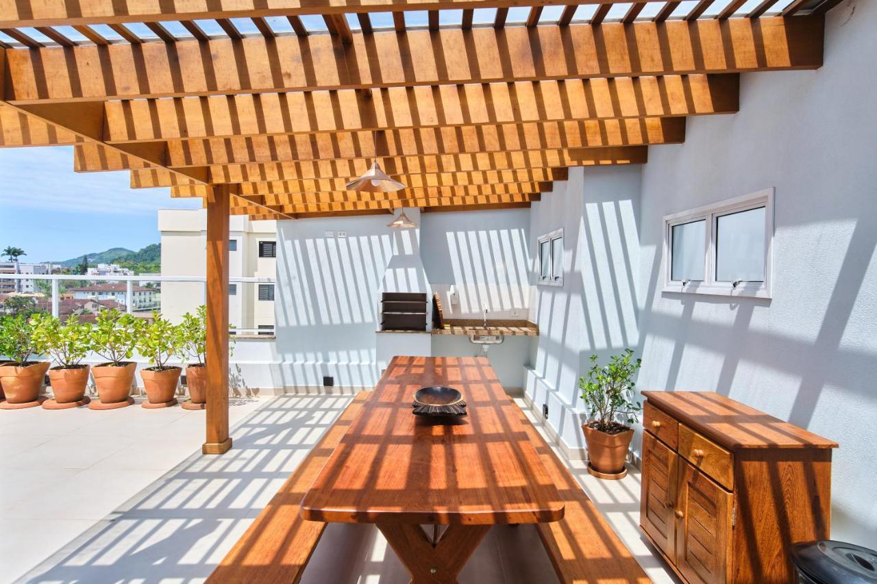 Orla Ubatuba 300 Metros - Ar Condicionado, Varanda Gourmet 外观 照片